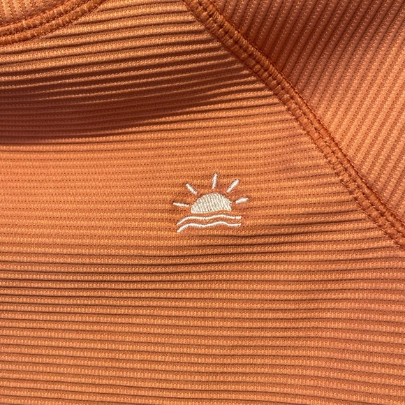 Little Co. by Lauren Conrad Boys Swim Long Sleeve Rashguard Orange Size 3T NWOT - Picture 3 of 4